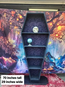 Coffin Shaped Book Case