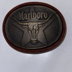 Brass Marlboro Belt Buckle 