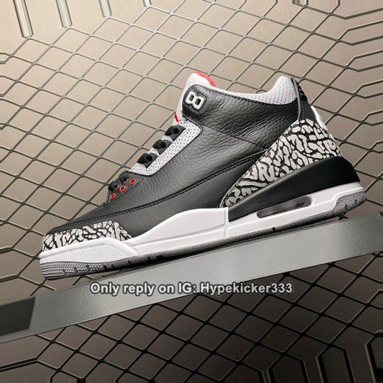Jordan 3 Black Cement clean and neat