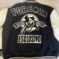 FORENZA VARSITY LETTERMANS Jacket, Size Small, runs larger, Wool body, Leather arms, Collectible Vintage from the 1980s

