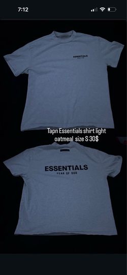 Essential shirt light oatmeal Size S