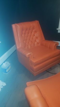 Vintage naugahyde chair