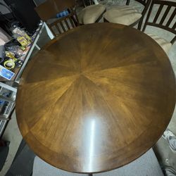 Beautiful Brown Dining Table With Chairs