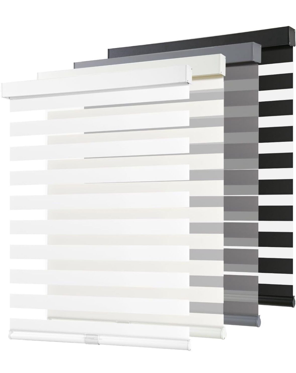 Cordless Zebra Blinds for Windows Pull Down Roller Window Shades