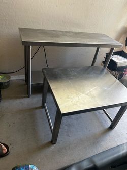 Stainless steel tables