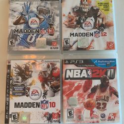 Old Ps3 Madden And NBA Games 