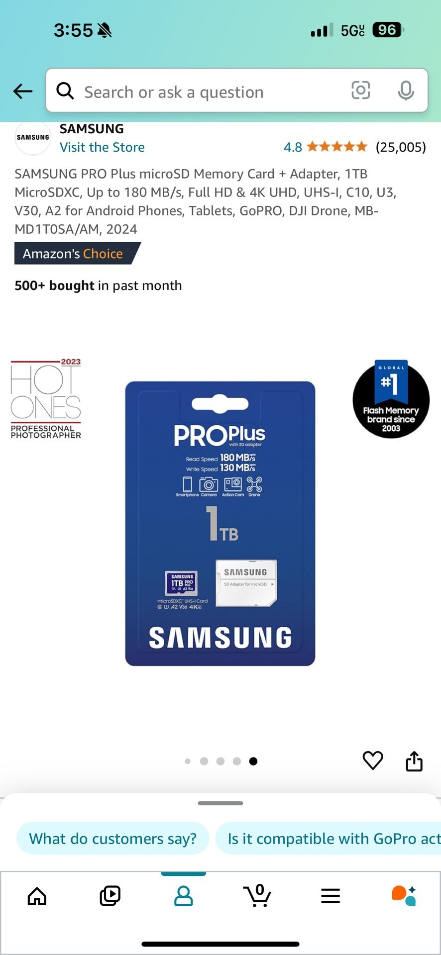 BRAND NEW SAMSUNG PRO Plus microSD Memory Card + Adapter, 1TB MicroSDXC, Up to 180 MB/s, Full HD & 4K UHD, UHS-1, C10, U3, V30, A2 for Android Phones,