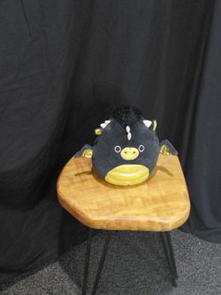 Black and gold dragon plush