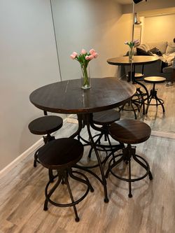 Table and Stool Set