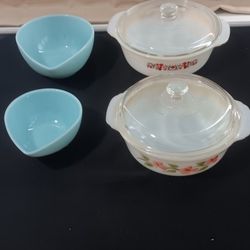 Vintage Fire King Bowls Lot 