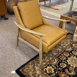 Tobacco Brown Leather Arm Chair 