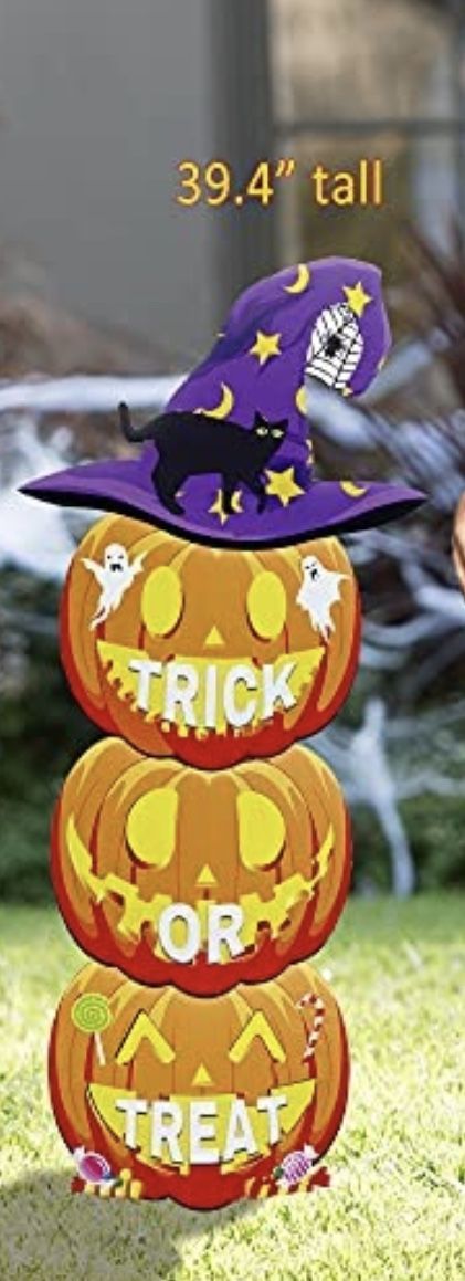 Trick Or Treat Yard Stake