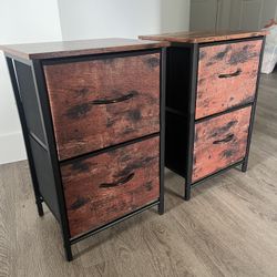Double Bedside tables 