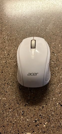 White acer wireless mouse