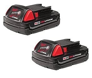 Milwaukee 48-11-1811 M18 Compact 1.5 Ah Battery - 2 Pack