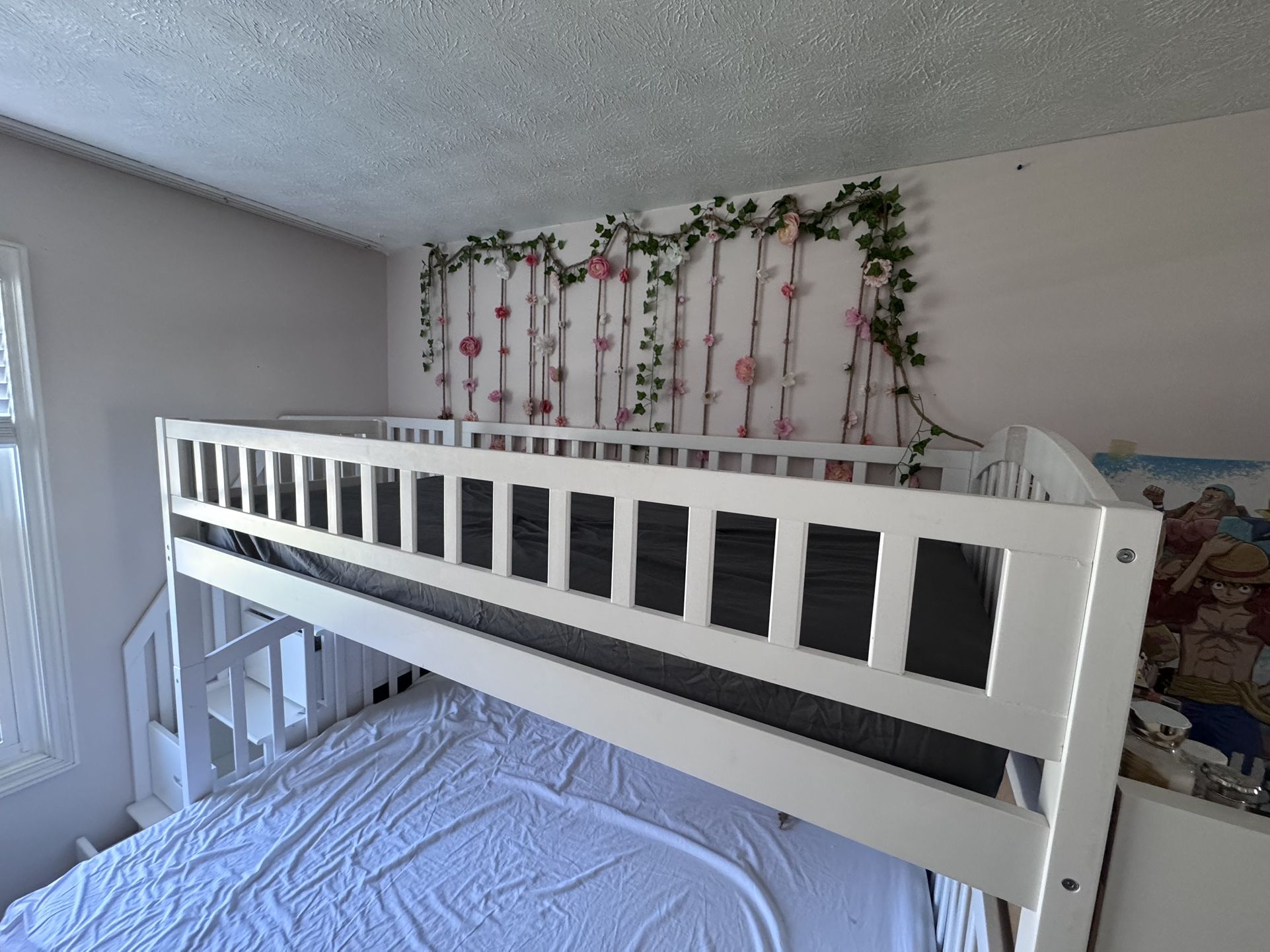 Wood Full And Twin Bunk Bed