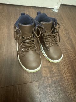 Kids Brown High-Top Boots