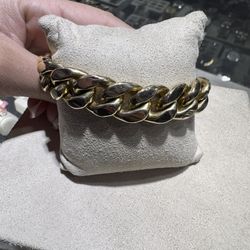 10k Cuban. Bracelet 