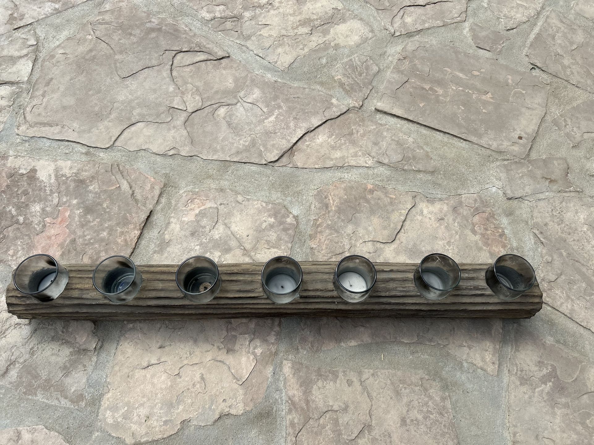 Log Candle Holder
