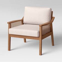 Threshold Westbury Cane Lounge  Chair  Cream