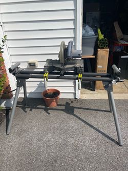 Champion 10 inch chopsaw with Ryobi stand