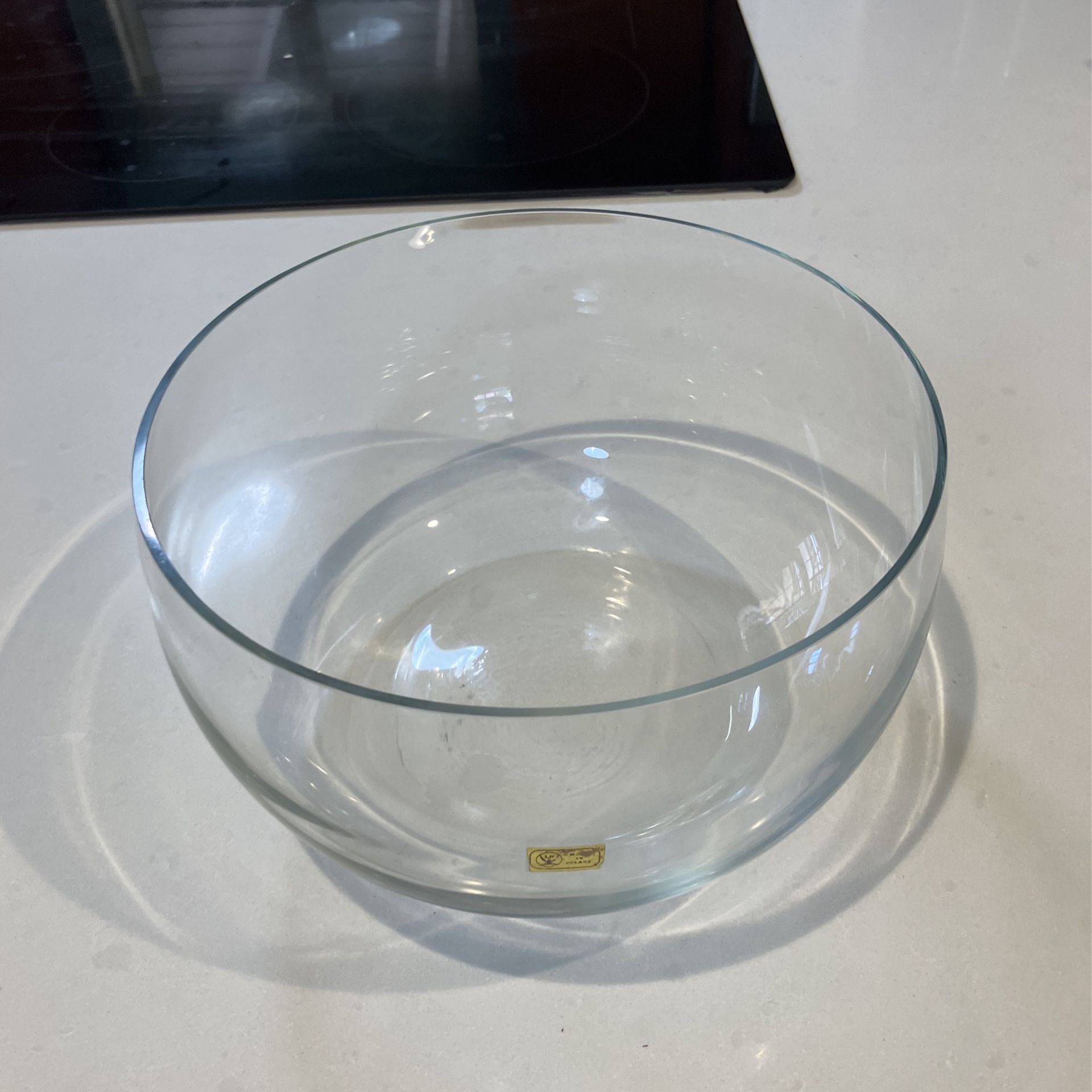 Large Glass Crystal Bowl 