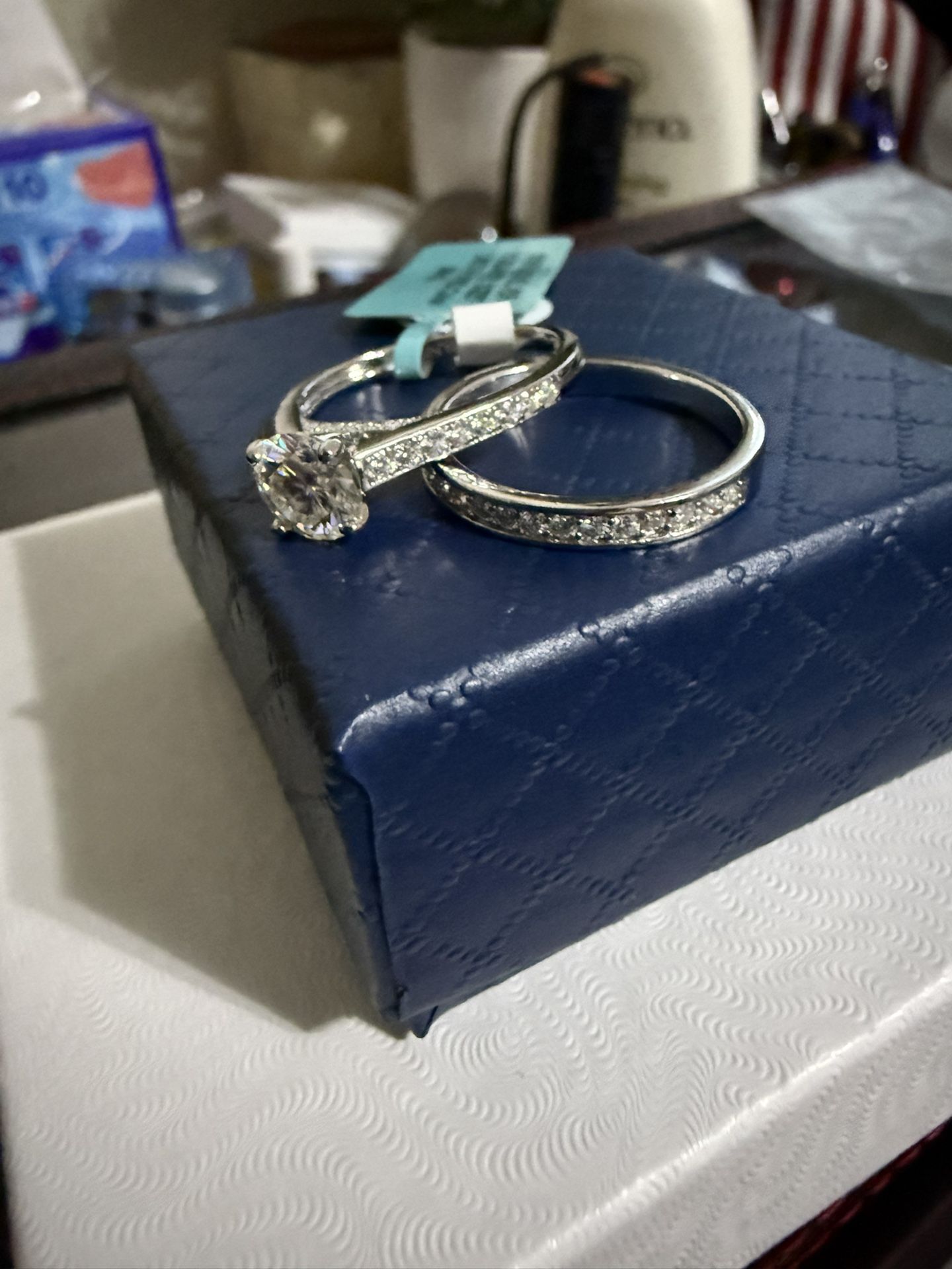 2carats Moissanite 925 Sterling Silver ring size 7