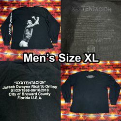 XXXTentacion Rap Music Hip Hop Concert Men’s Sz XL Long Sleeve Graphic T-Shirt