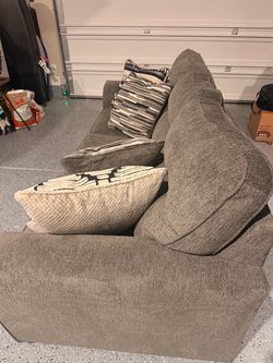 Gray Fabric Sofa Couch
