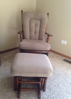 Rocking chair and stool brand new/lowered $