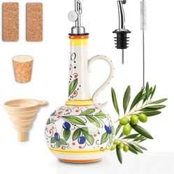 Ceramic Olive Oil Dispenser Bottle for Kitchen