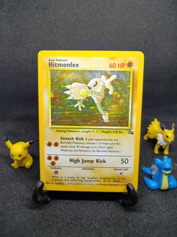 Pokemon 1999 Hitmonlee holo fossil lp