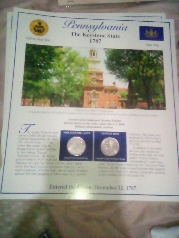 Pennsylvania Uncirculated Quarters