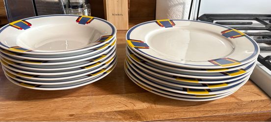 American Atelier Cafe Milano Plates and Bowls Set