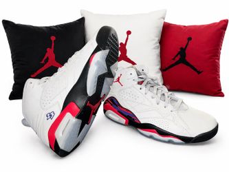 NEW Nike Air Jordan MVP 678 White Red and Black 9.5