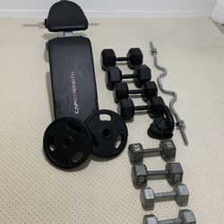 Dumbells , Benchpress For Sale 