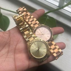 2 Watches (gold /rose gold)