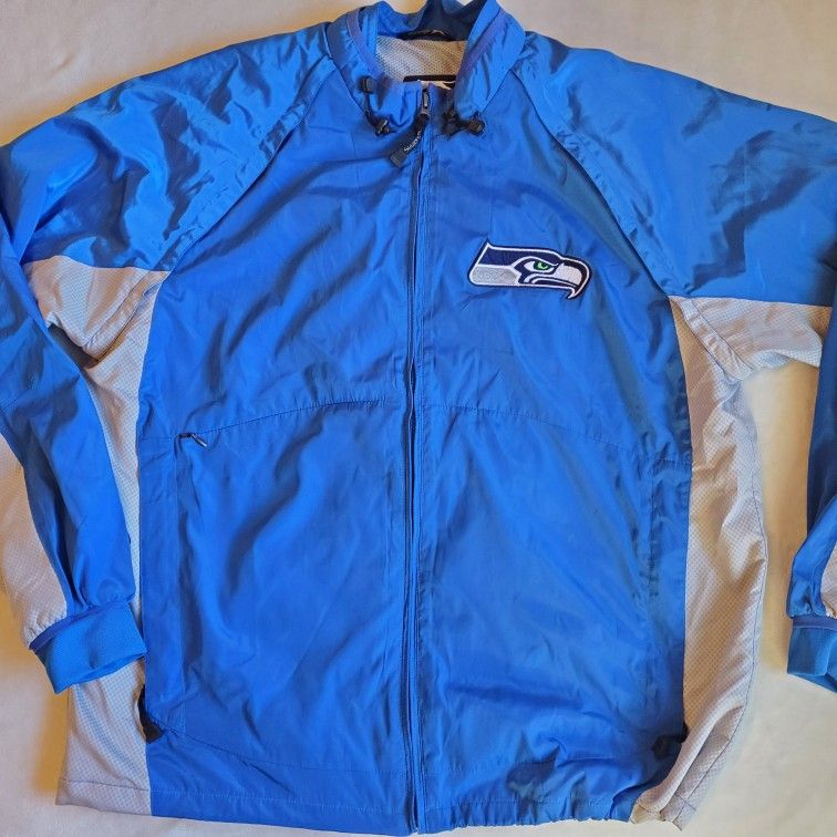 Seahawks Full Zip Jacket. Men's Size Large