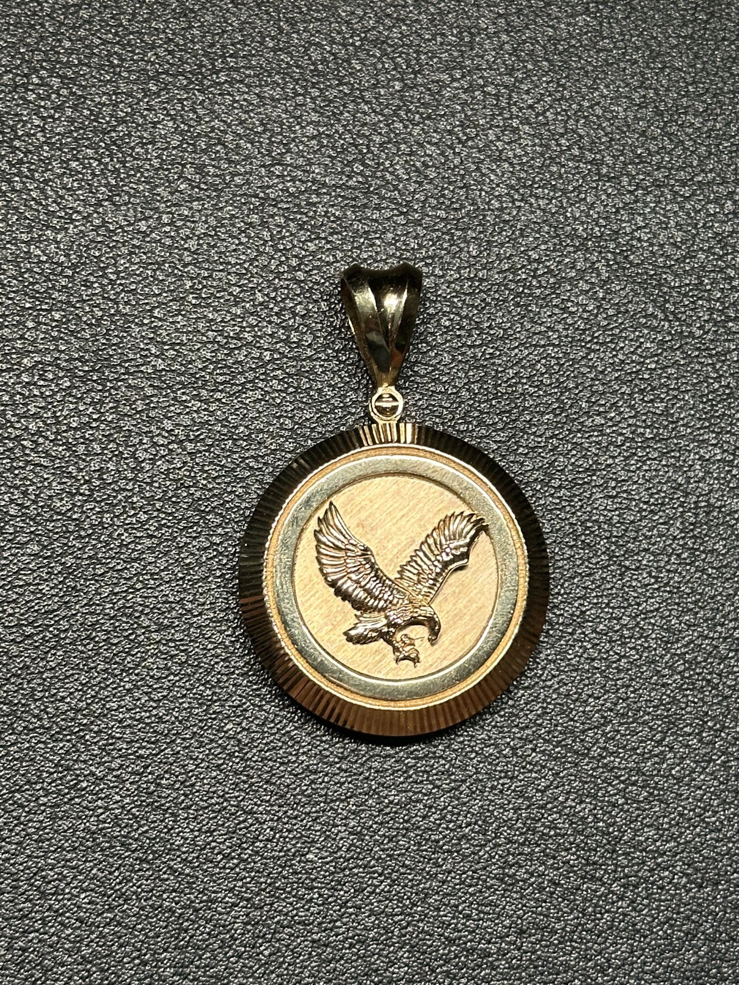 14k Gold Eagle Pendant