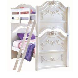 Disney Princess Bunk Bed With Matching Night Stand