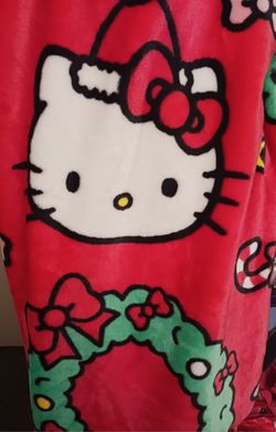 Hello Kitty XMAS plush Blanket