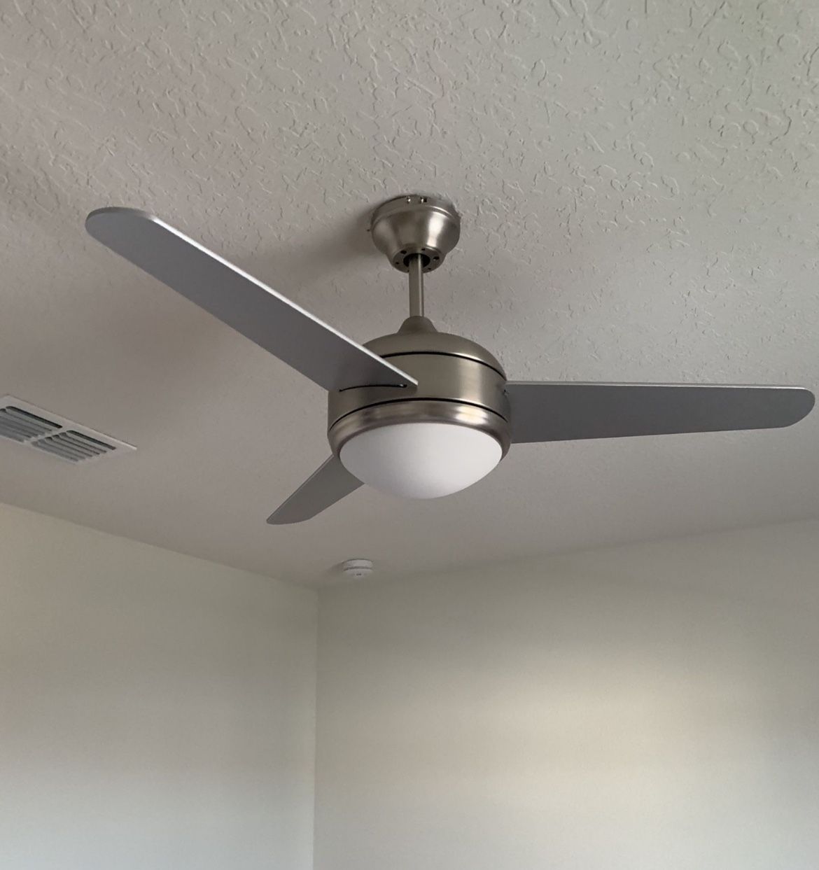 42” Brushed Nickel ceiling fans with wall control switch CF42 001 Home & Garden