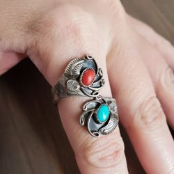 Vintage Navajo Turquoise Sterling Ring