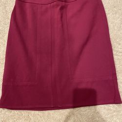 And Taylor Petite zippered, magenta skirt fitted and stretchy