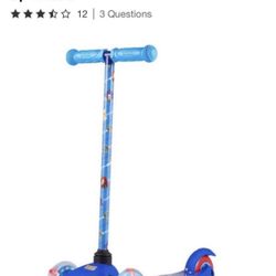 NEW Kids Scooter Sonic Tilt and Turn Scooter with Light Up Wheels