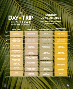 1 VIP and 2 GA Sunday Day Trip
