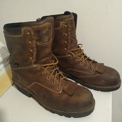 Danner Logger Mens Brown Leather 8in 400G Steel Toe Work Boots Men's Size 12 Model 15437