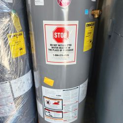 Rheem Performance gas water heater for sale! Includes free delivery, installation, haul away, and new lines. Complete service for a great price!