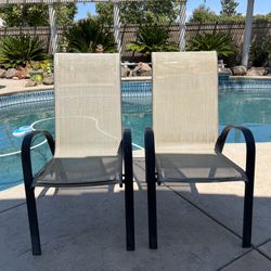 Two Outside Patio Chairs 