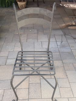 Heavyduty wrought iron chairs